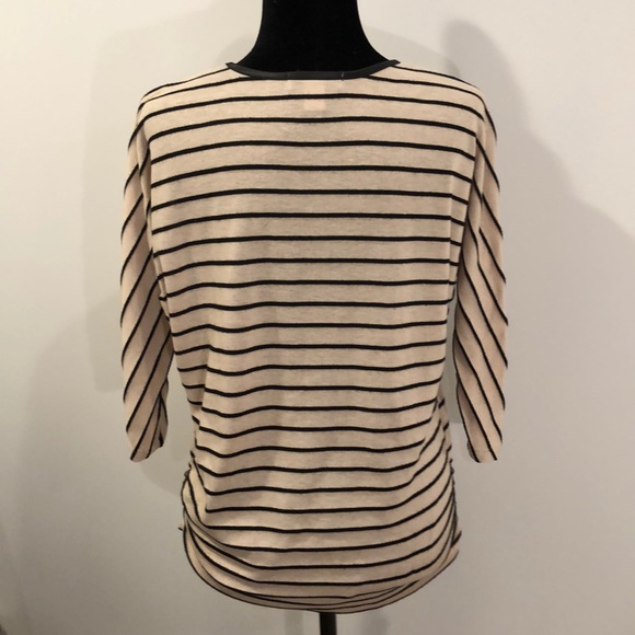 Beige with black and gold design top - Picture 2 of 5